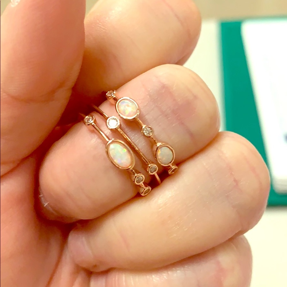 Rose gold stacking ring